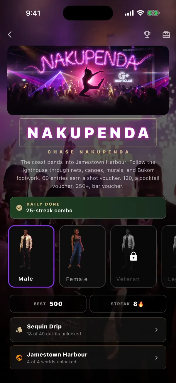 Nakupenda, the dance game inside G+