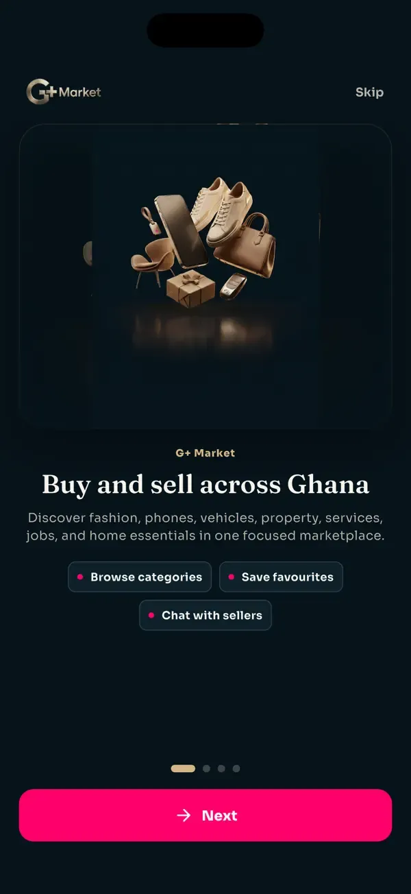 G+ Market welcome: buy and sell across Ghana